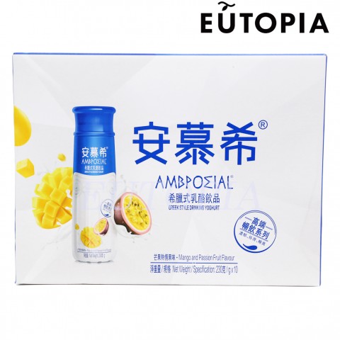 安慕希 希臘式乳酪飲品芒果熱情果味 230g×10瓶 (原箱)6907992515373